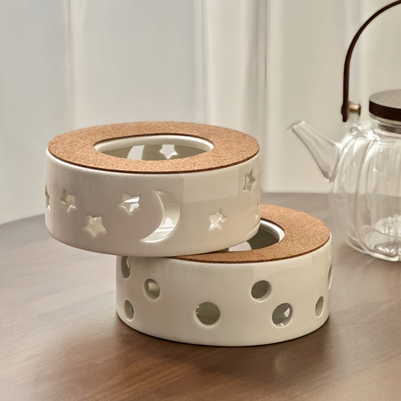 Black And White Star Moon Theme Ceramic Teapot Warmers For Sale Black And White Star Moon Theme Ceramic Teapot Warmers For Sale