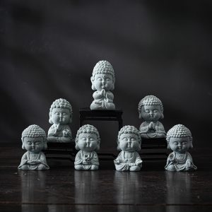Blue Sandstone Traditional Chinese Buddha Cute Tea Pets For Sale
