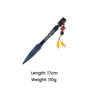 Blue And Purple Antique Tactical Pattern Steel Pu Erh Tea Cake Ceremony Knife