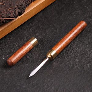 Chinese Antique Blackwood And Rosewood Traditional Tea Ceremony Knife For Sale