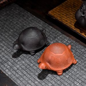 Chinese Gongfu Tea Ceremony Tea Pet Purple Clay Turtle With Turtle Shell Tea Infuser