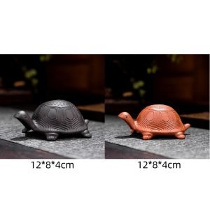 Chinese Gongfu Tea Ceremony Tea Pet Purple Clay Turtle With Turtle Shell Tea Infuser
