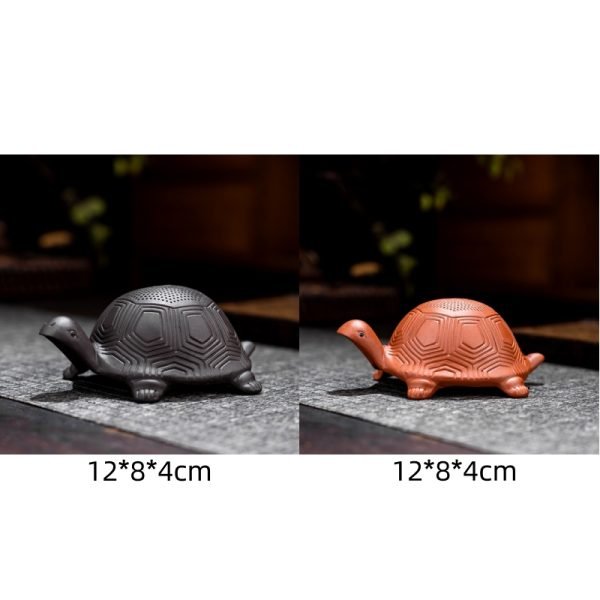 Chinese Gongfu Tea Ceremony Tea Pet Purple Clay Turtle With Turtle Shell Tea Infuser