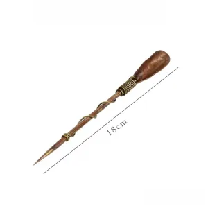 Chinese Handmade Brass Traditional Antique Pu Erh Tea Ceremony Needle For Sale