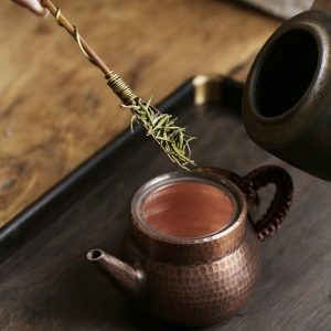 Chinese Handmade Brass Traditional Antique Pu Erh Tea Ceremony Needle For Sale