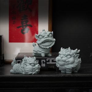 Chinese Tea Ceremony Blue Sandstone Chinese Kirintea Pet Have Good Meaning
