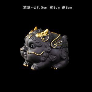 Chinese Traditional Ancient Apsaras Small Pixiu Gongfu Purple Clay Tea Pet