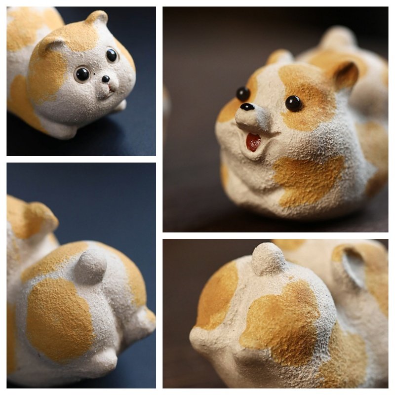 Creative Handmade Cute Running Small Animal Purple Clay Tea Pets For Sale Creative Handmade Cute Running Small Animal Purple Clay Tea Pets For Sale