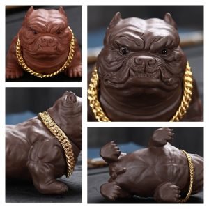 Creative Large And Small Purple Clay Prosperity Traditional Gongfu Dog Tea Pets For Sale