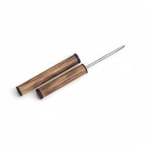 Creative Pen Shaped Bamboo And Stainless Steel Tea Cake Needle For Sale