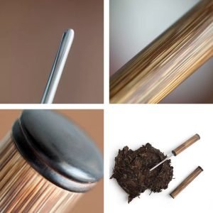 Creative Pen Shaped Bamboo And Stainless Steel Tea Cake Needle For Sale