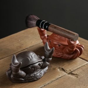 Creative Purple Clay Gongfu Crab Tea Pet Tea Infuser For Good Meaning