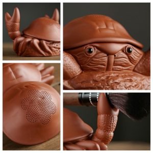 Creative Purple Clay Gongfu Crab Tea Pet Tea Infuser For Good Meaning