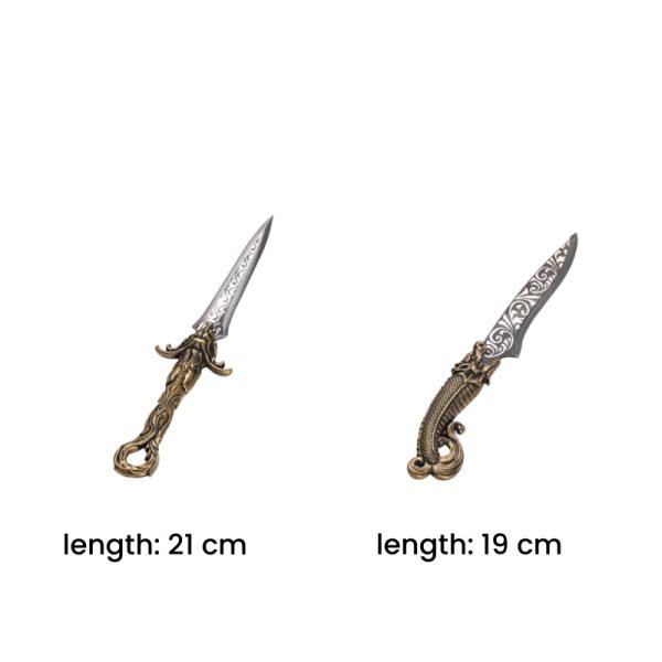 Dragon Theme Handmade Tactical Copper And Stainless Steel Tea Cake Knife For Sale