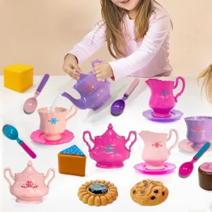 Exquisite Childs Abs Plastic Cute Afternoon Tea Party Set For Little Girls