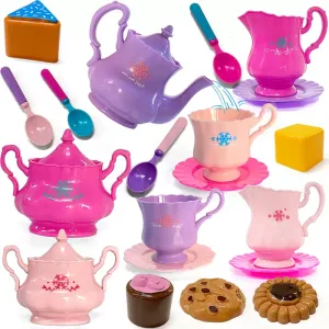 Exquisite Childs Abs Plastic Cute Afternoon Tea Party Set For Little Girls