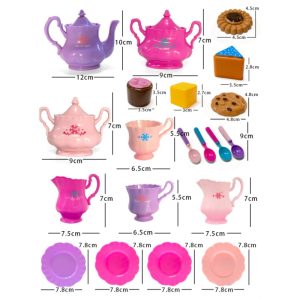 Exquisite Childs Abs Plastic Cute Afternoon Tea Party Set For Little Girls