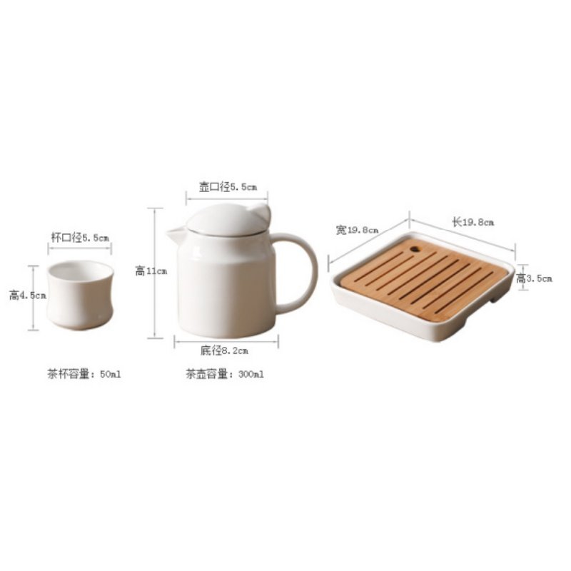 Exquisite Simple White Porcelain Japanese Tea Ceremonial Set For Sale Exquisite Simple White Porcelain Japanese Tea Ceremonial Set For Sale