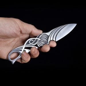 Flower And Dragon Theme Antique Tactical Ceremonial Tea Knives For Sale
