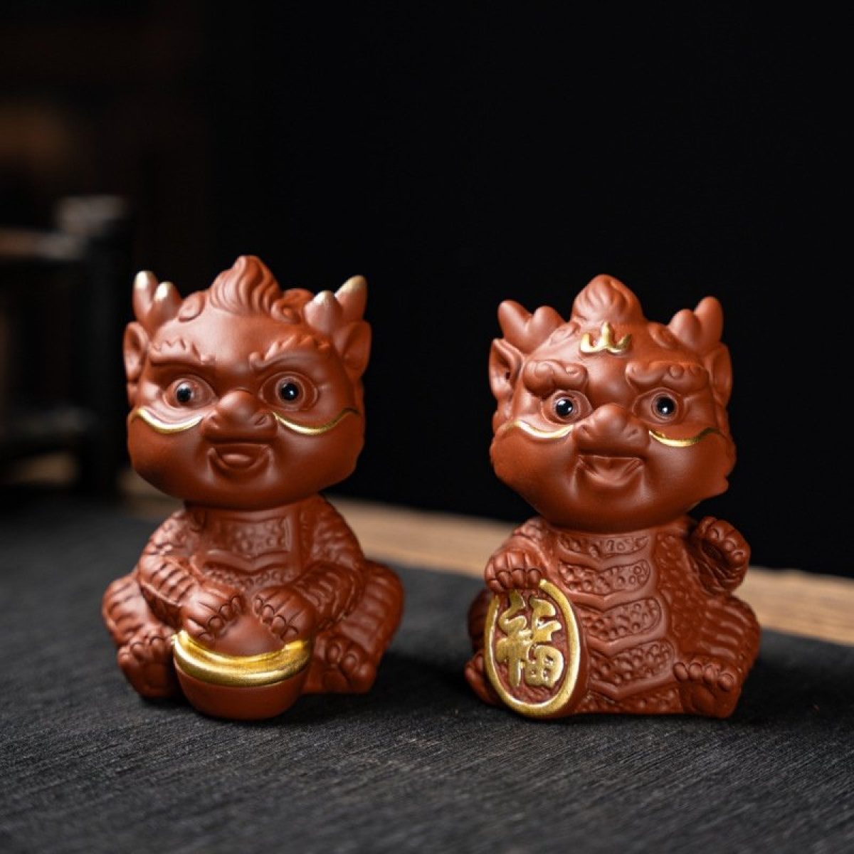 Kung Fu Tea Tray Accessory Chinese Zisha Dragon Tea Pet - Handmade ...