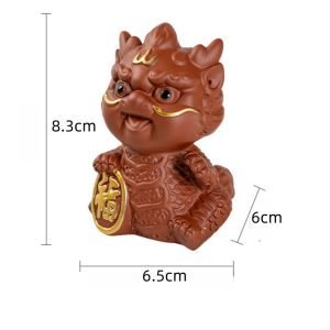 Fortune Dragon Traditional Gongfu Purple Clay Tea Pet Chinese Tea Accessories For Sale