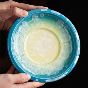 6.41fl Oz/190ml Crystalline Glaze Night Sky Jellyfish Gaiwan