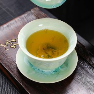 4.73fl Oz/140ml Crystalline Glaze Antique Chinese Ceramic Gaiwan