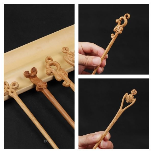 Hand Caving Antique Pattern Chinese Bamboo Tea Cake Needles For Sale