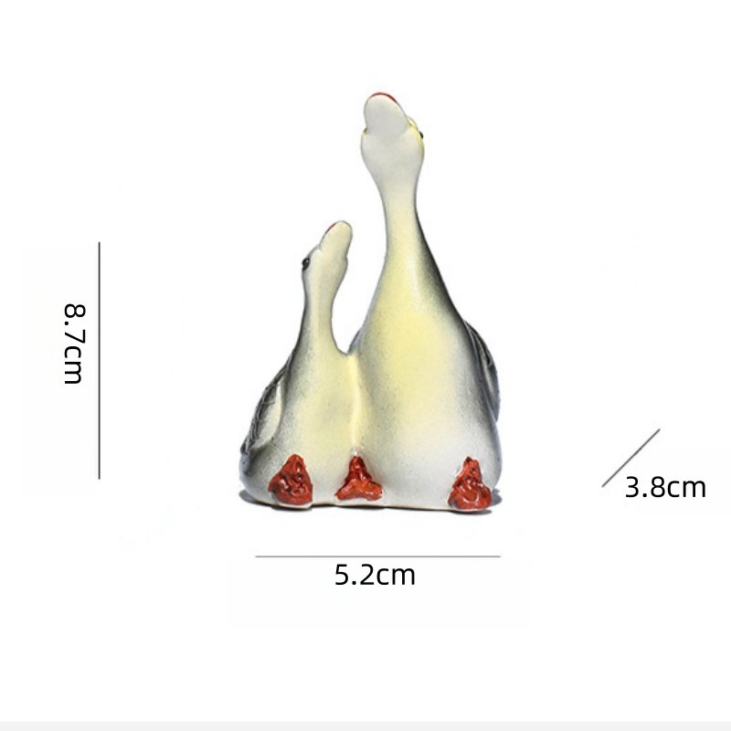 Handmade Yixing Purple Clay Color Changing Cute Swan Gongfu Tea Pet Gongfu Tea Accessories Handmade Yixing Purple Clay Color Changing Cute Swan Gongfu Tea Pet Gongfu Tea Accessories