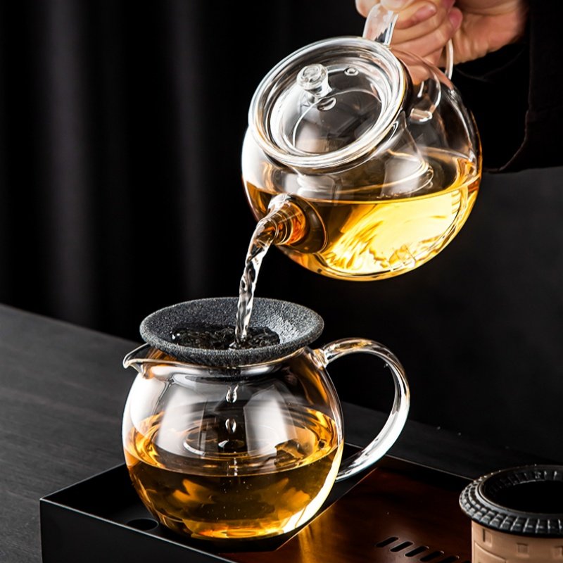 High Borosilicate Antique Clear Tea Set Glass For Blooming Tea High Borosilicate Antique Clear Tea Set Glass For Blooming Tea