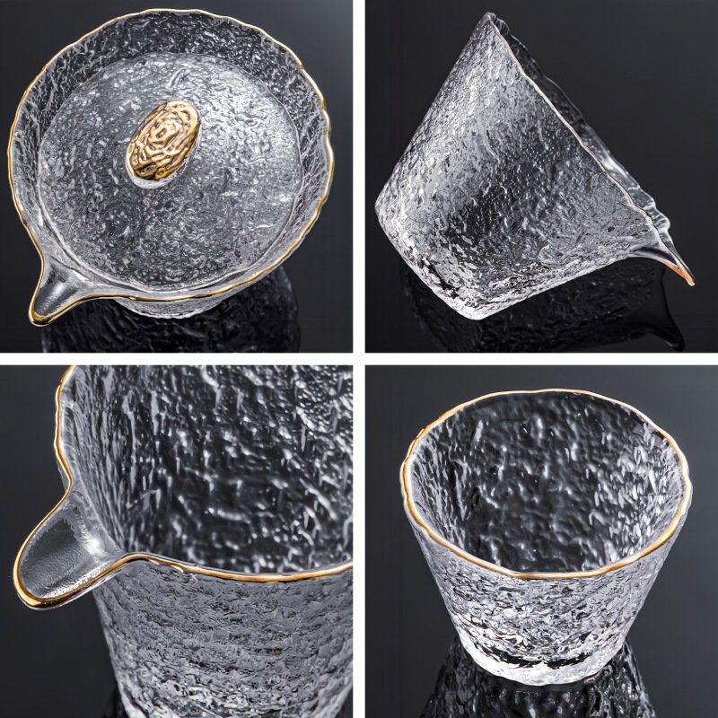 High Borosilicate Antique Crystal Clear Glass Tea Ceremony Set For Adults High Borosilicate Antique Crystal Clear Glass Tea Ceremony Set For Adults