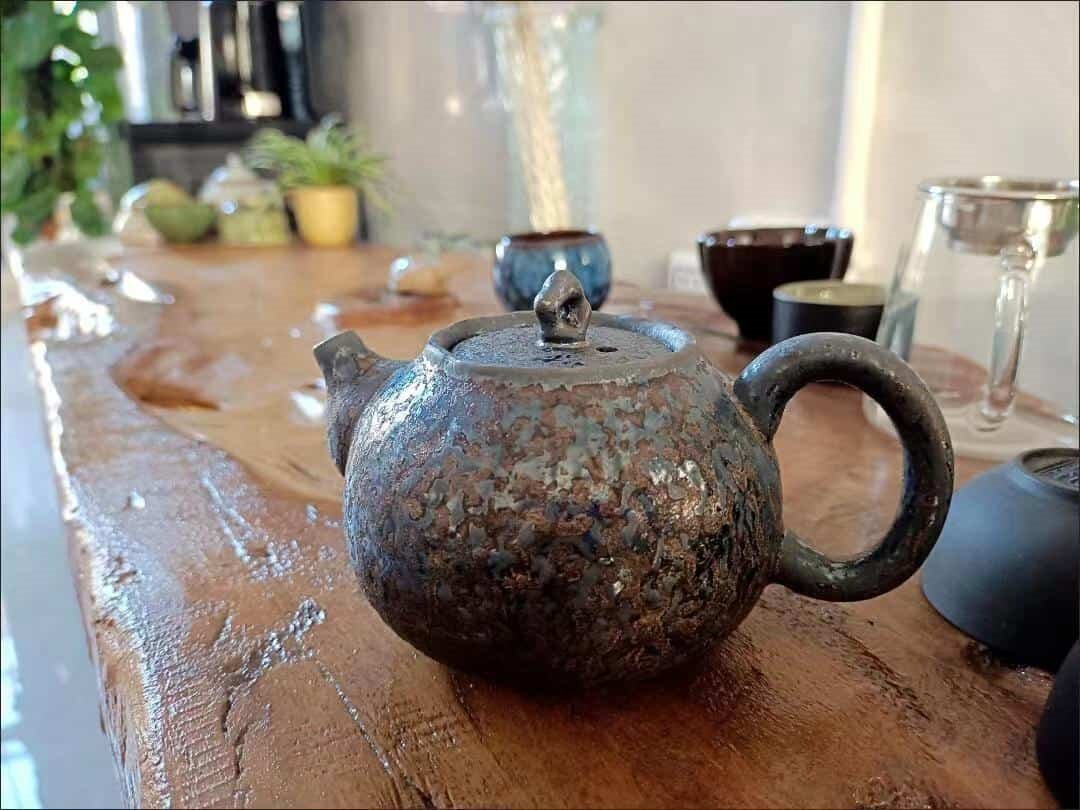 I Recently Got The Rust Glaze Traditional Xishi Side Handle Chinese Ceramic Tea Kettle