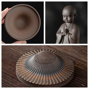 Japanese Straw Hat Boy Antique Personalized Gilt Iron Uranium Handmadetea Pet