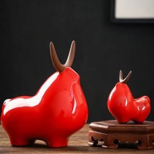 Large And Small Traditional Chinese Gongfu Cute Red Calf Tea Pets China For Sale