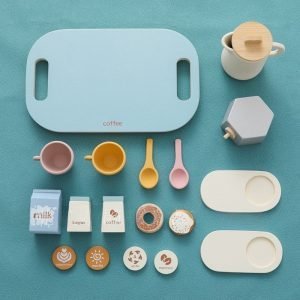 Modern Fresh Style Wooden Afternoon Coffee And Tea Party Set For Child
