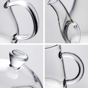 Modern High Borosilicate Heat Resistant Clear Glass Tea Ceremony Set For Sale