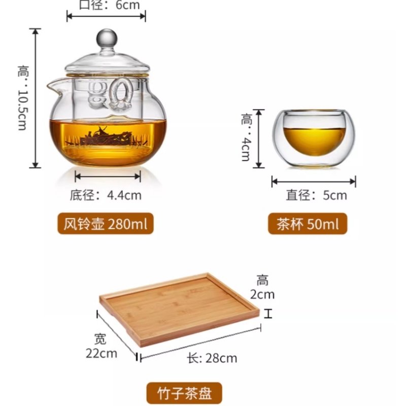 Modern High Borosilicate Transparent Clear Double Wall Loose Leaf Tea Glasses Set Modern High Borosilicate Transparent Clear Double Wall Loose Leaf Tea Glasses Set