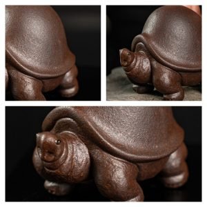 Old Zisha Tea Pet Cute Long-lived Turtle In Chinese Gongfu Tea Accessories
