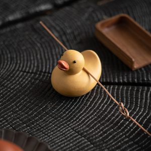 Purple Clay Gongfu Funny Cute Little Yellow Duck Tea Pet Chinese