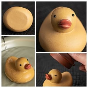 Purple Clay Gongfu Funny Cute Little Yellow Duck Tea Pet Chinese