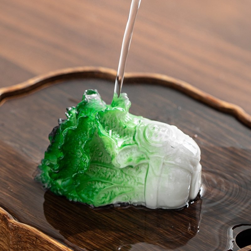 Resin Chinese Tea Ceremony Funny Color Changing Cabbage Tea Pet Resin Chinese Tea Ceremony Funny Color Changing Cabbage Tea Pet