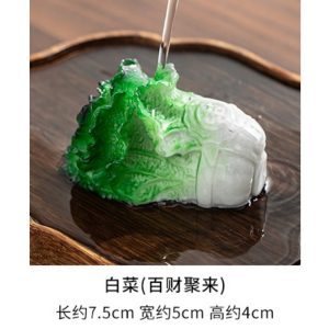 Resin Chinese Tea Ceremony Funny Color Changing Cabbage Tea Pet