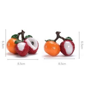 Resin Orange And Lychee Chinese Tea Pet Color Changing For Good Meaning