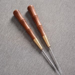 Rosewood And Blackwood Vintage Handmade Puer Tea Cake Needles For Sale