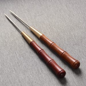 Rosewood And Blackwood Vintage Handmade Puer Tea Cake Needles For Sale