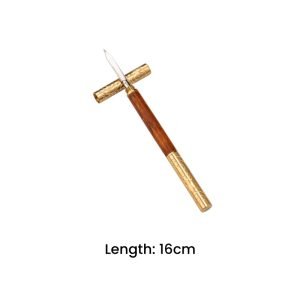 Sandalwood And Blackwood Dual-use Copper Tea Cake Knife And Tea Needle For Sale