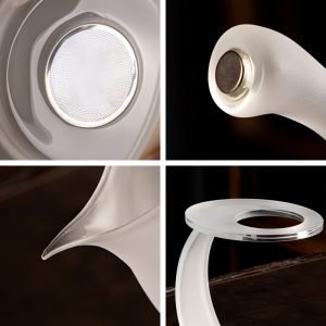 Simple Elegant Semi Automatic Frosted Glass Lazy Tea Set For Sale