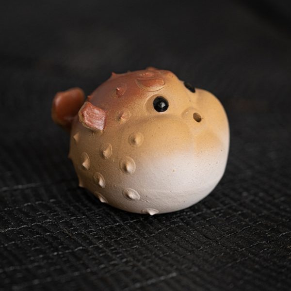 Small Handmade Globefish Ceramic Cute Chinese Tea Ceremony Tea Pet