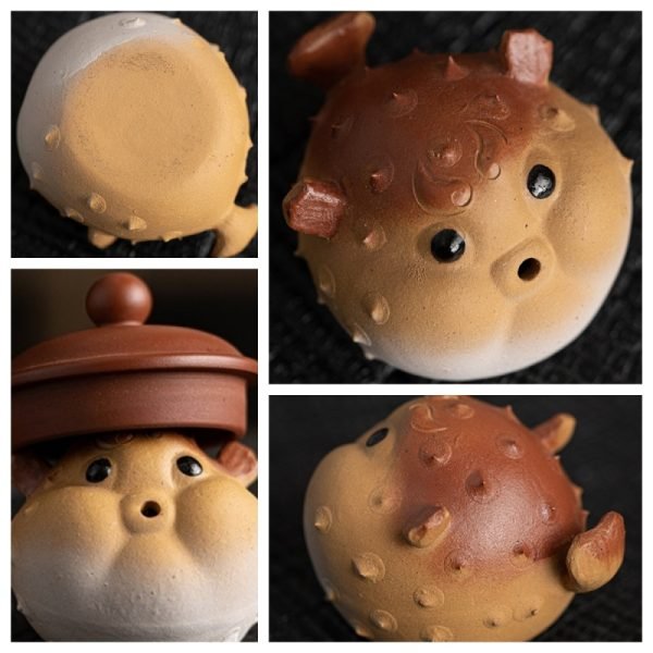 Small Handmade Globefish Ceramic Cute Chinese Tea Ceremony Tea Pet