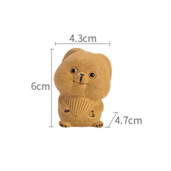 Tea Set Decoration Cute Yellow Lop Bunny Yixing Purple Clay Tea Pet